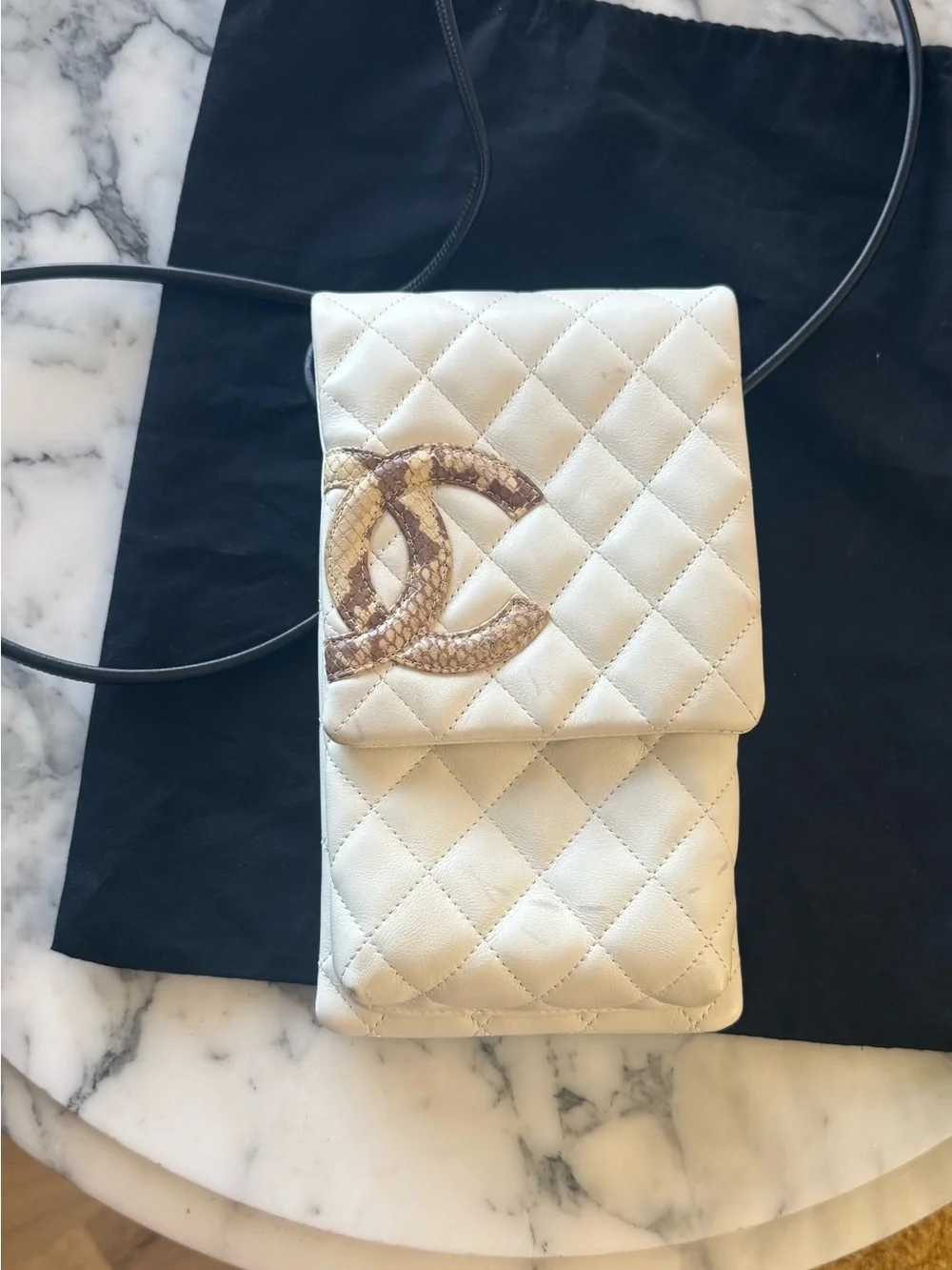 CHANEL Ligne Cambon Crossbody Bag